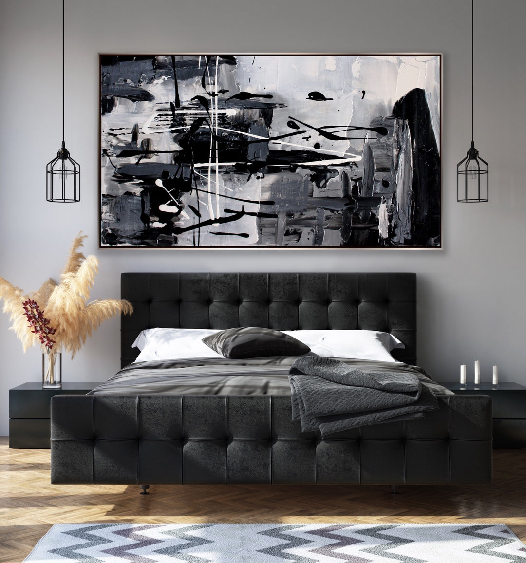 Crazy move 3  - Original Contemporary Modern Abstract Paintings by Preethi Arts