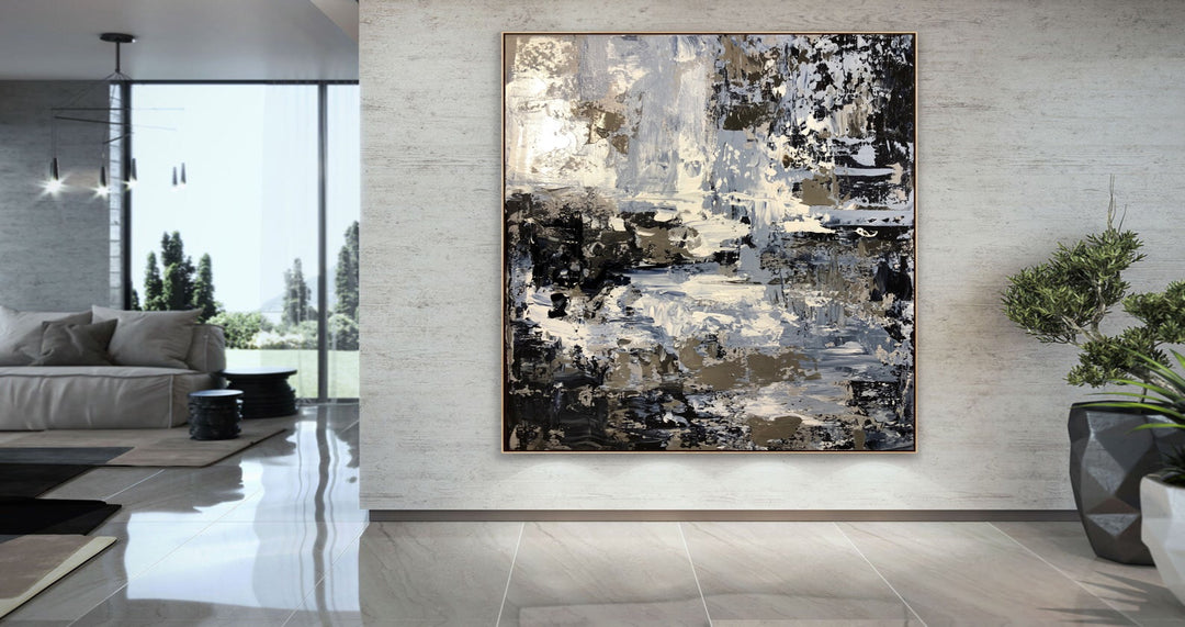 Vacation  - Abstract painting, Minimalist Art, Framed painting, Wall Art, Wall Decor, Large painting, Local Artist