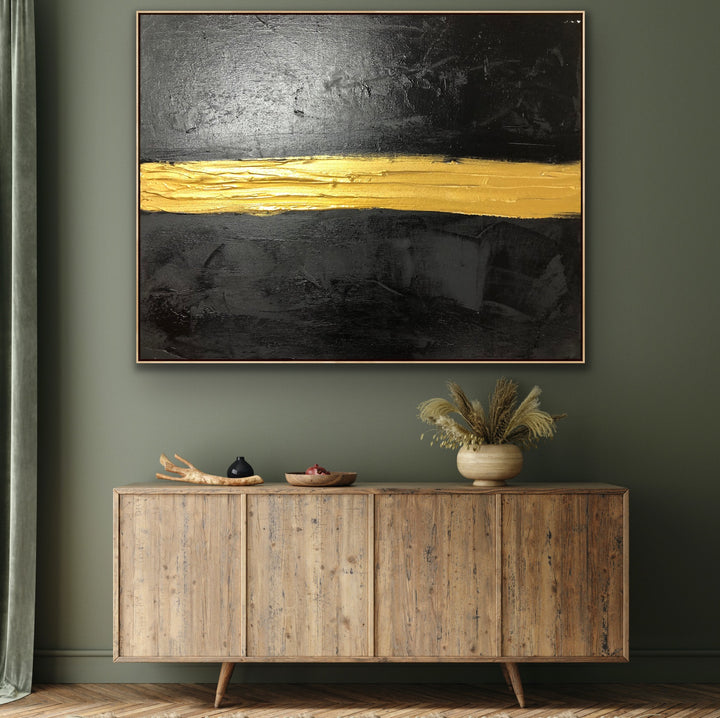 Gold Line - Custom Art - Large wall art minimalist art 