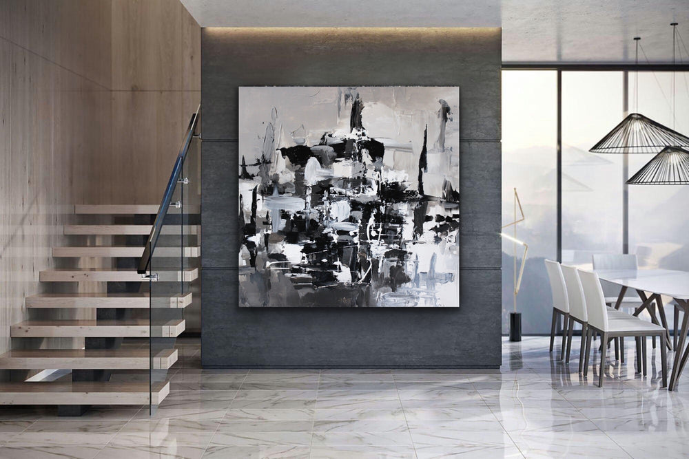 Day and Night - Custom Art - Original Contemporary Modern Abstract Paintings by Preethi Arts