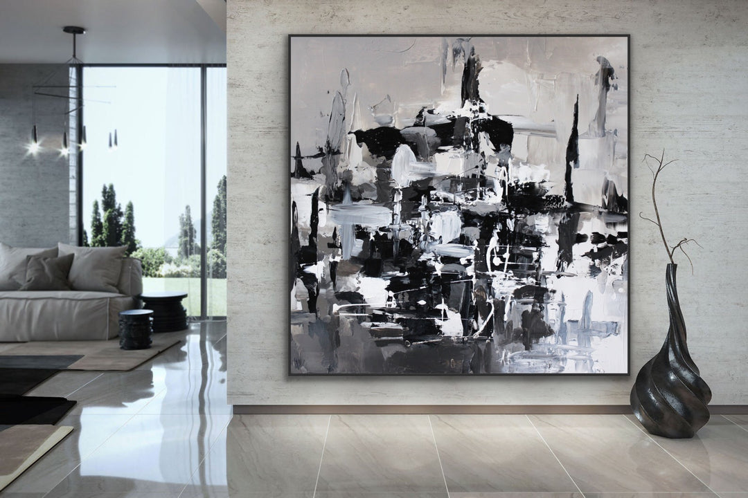 Day and Night - Custom Art - Original Contemporary Modern Abstract Paintings by Preethi Arts