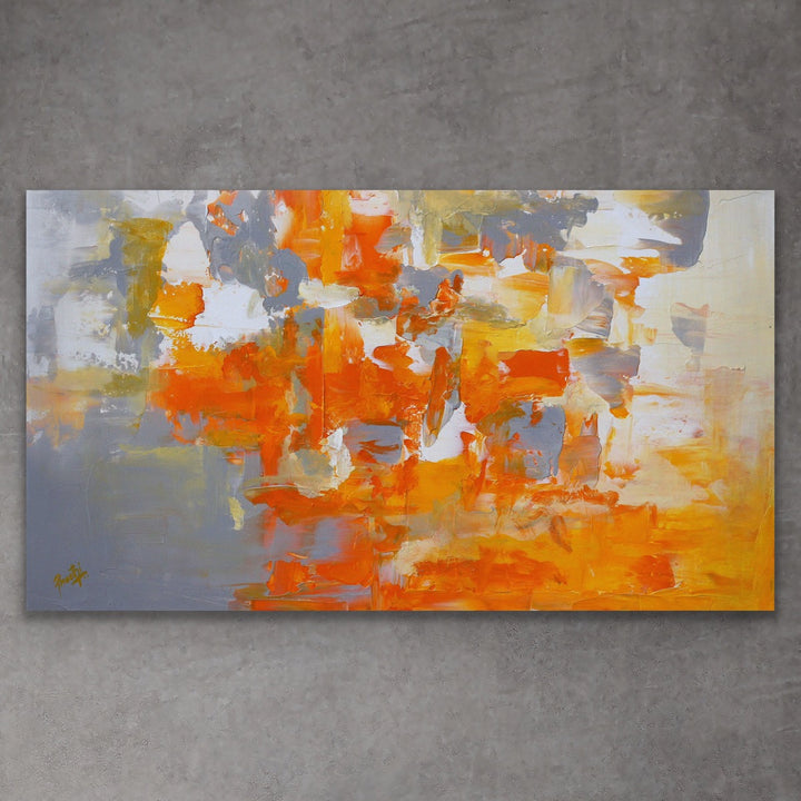 Fire Mountain - Custom Art - Original Contemporary Modern Abstract Paintings by Preethi Arts