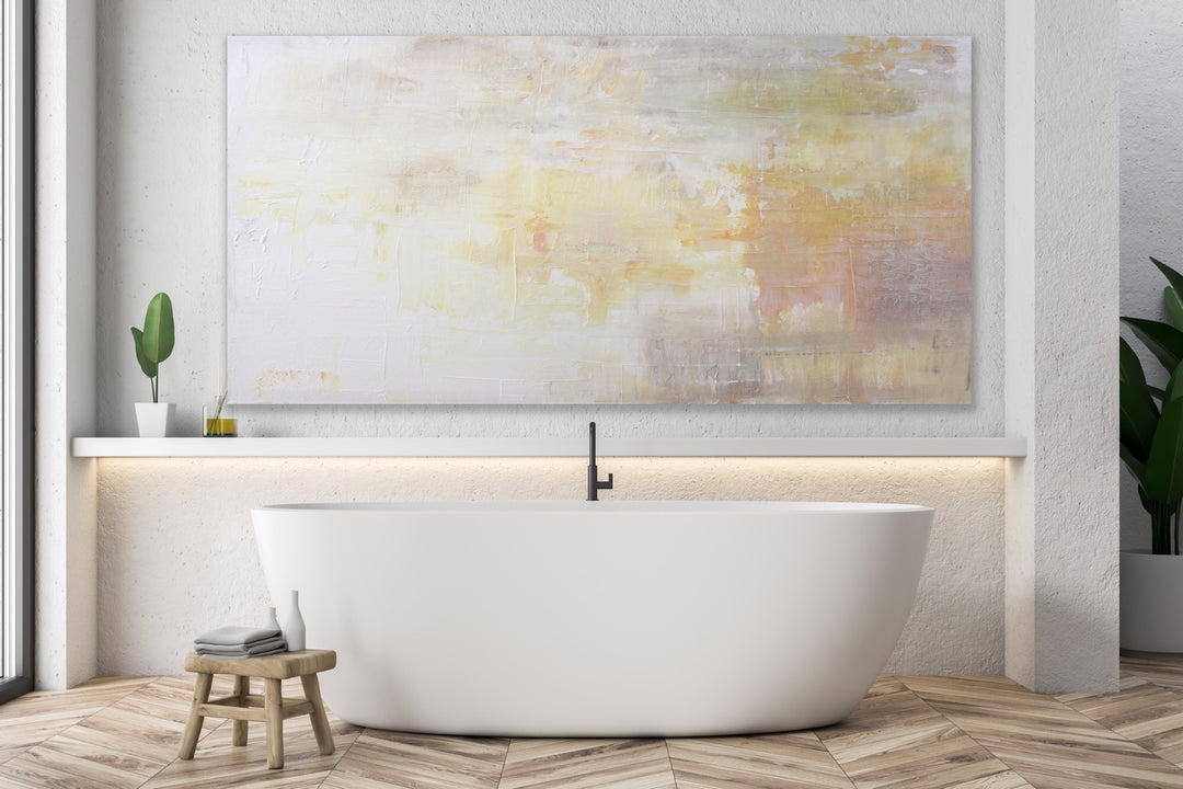 Frozen  - Original Contemporary Modern Abstract Paintings by Preethi Arts
