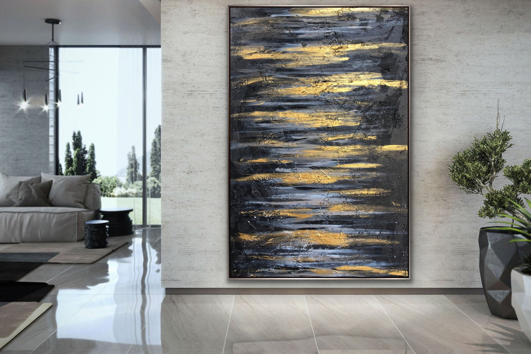 Shiny  - Original Contemporary Modern Abstract Paintings by Abstract painting, Minimalist Art, Framed painting, Wall Art, Wall Decor, Large painting, Local Artist