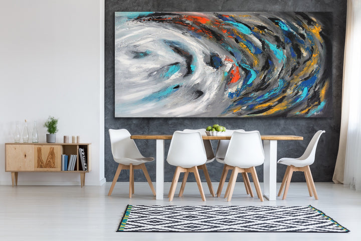 Surfing - Custom Art - Original Contemporary Modern Abstract Paintings by Preethi Arts