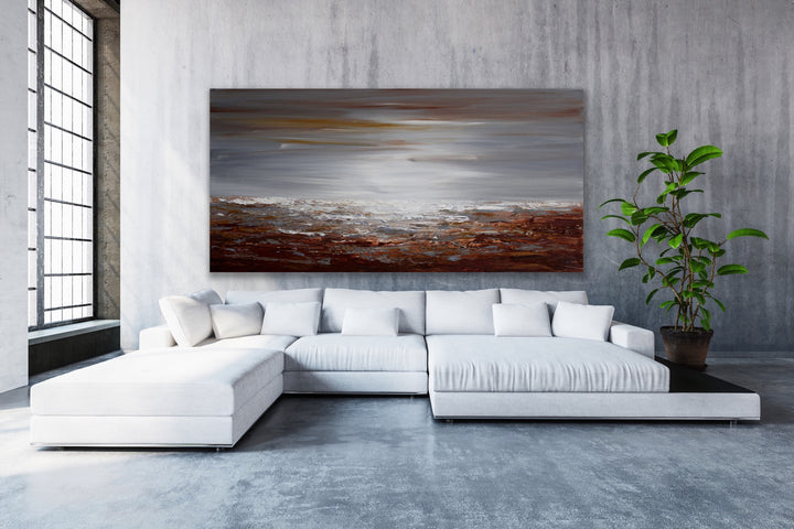The Bay - Custom Art - Original Contemporary Modern Abstract Paintings by Preethi Arts