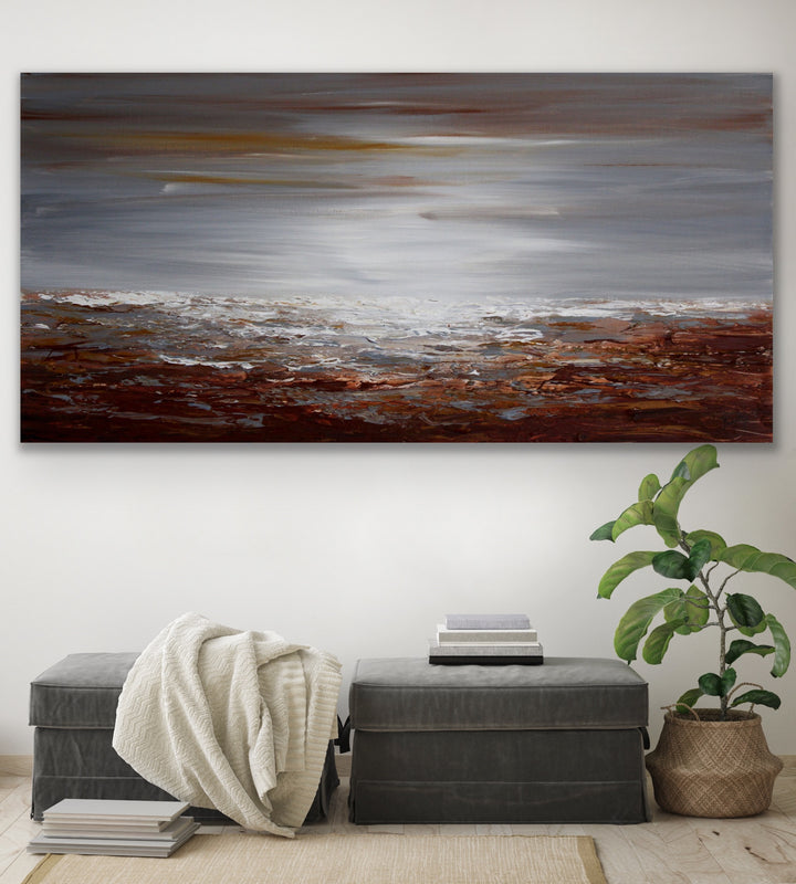 The Bay - Custom Art - Original Contemporary Modern Abstract Paintings by Preethi Arts