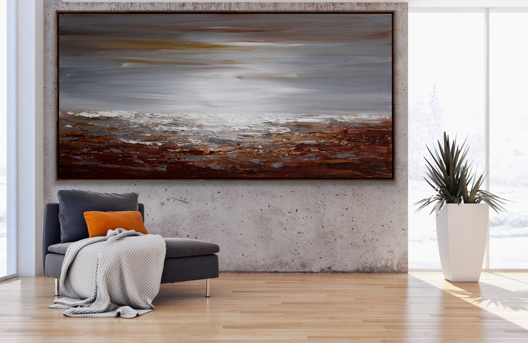 The Bay  - Original Contemporary Modern Abstract Paintings by Preethi Arts