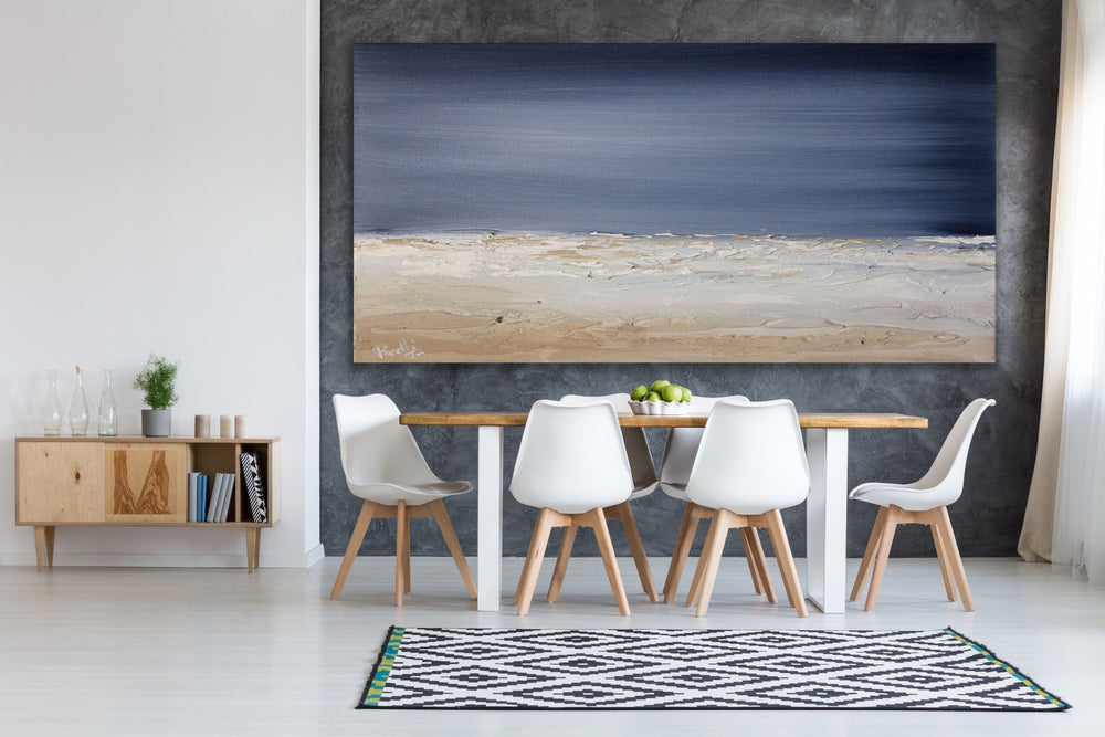 Spacemoon - Custom Art - Original Contemporary Modern Abstract Paintings by Preethi Arts
