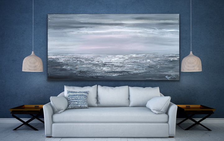 Stormy night - Custom Art - Original Contemporary Modern Abstract Paintings by Preethi Arts
