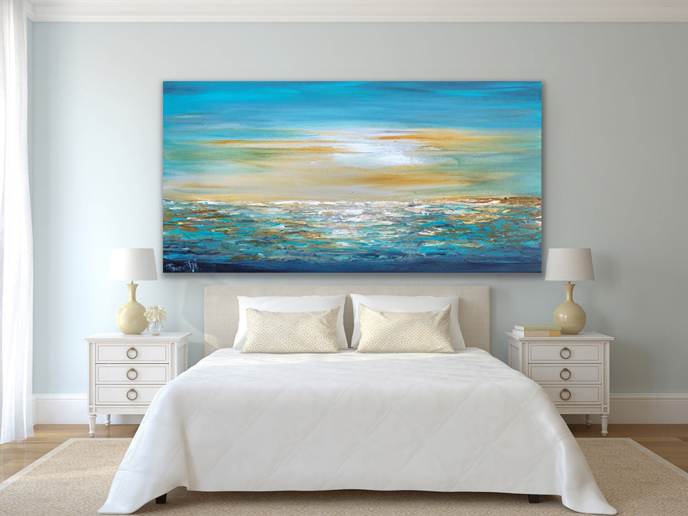 Sailing - Custom Art - Original Contemporary Modern Abstract Paintings by Preethi Arts
