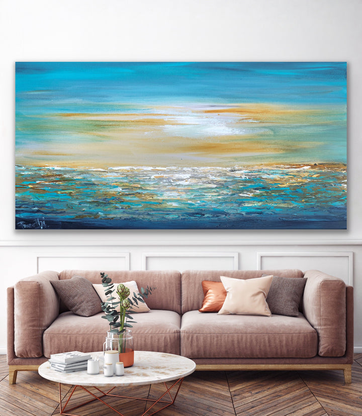 Sailing - Custom Art - Original Contemporary Modern Abstract Paintings by Preethi Arts