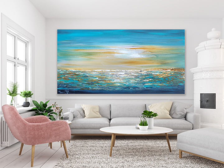 Sailing - Custom Art - Original Contemporary Modern Abstract Paintings by Preethi Arts