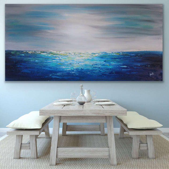 Beach  - Original Contemporary Modern Abstract Paintings by Preethi Arts