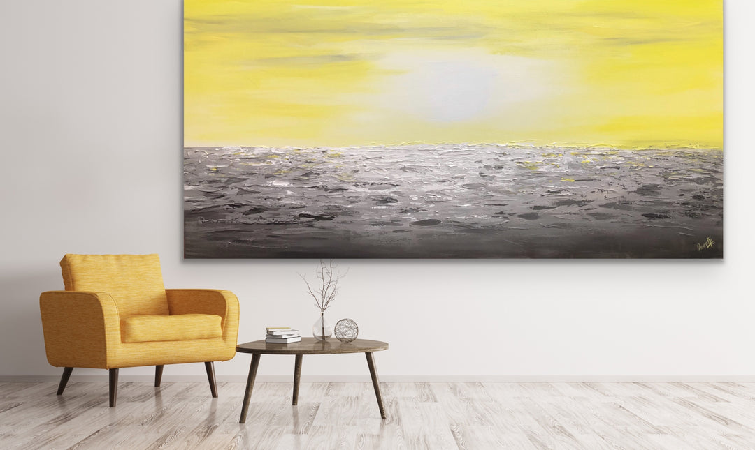 Coastal 2  - Original Contemporary Modern Abstract Paintings by Preethi Arts