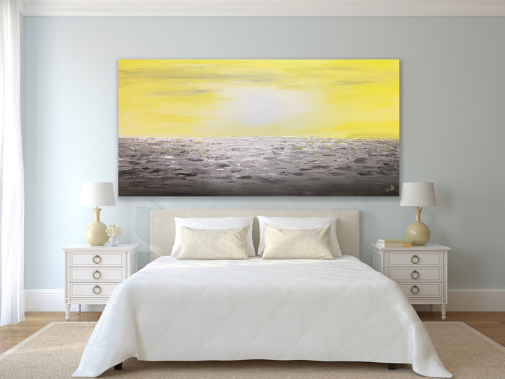 Coastal 2 - Custom Art - Original Contemporary Modern Abstract Paintings by Preethi Arts