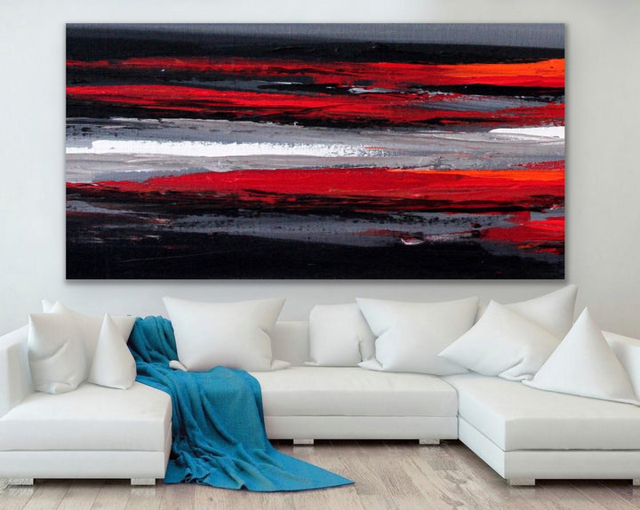 Track - Large abstract painting, modern art, Wall art, Custom Art - Preethi Arts