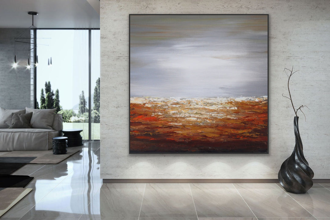 Reach  - Original Contemporary Modern Abstract Paintings by Beach decor, seascape painting, Textured Art, Minimalist Art, Framed art Wall Art, Modern Wall Decor, Large painting, Local Art