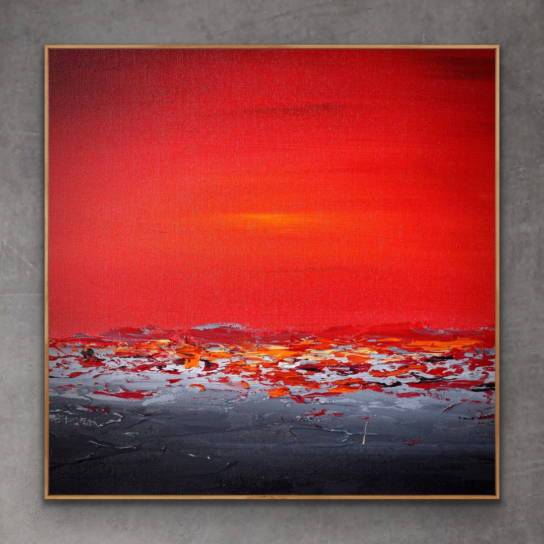 Sunset sea 7 - Custom Art - Original Contemporary Modern Abstract Paintings by Preethi Arts