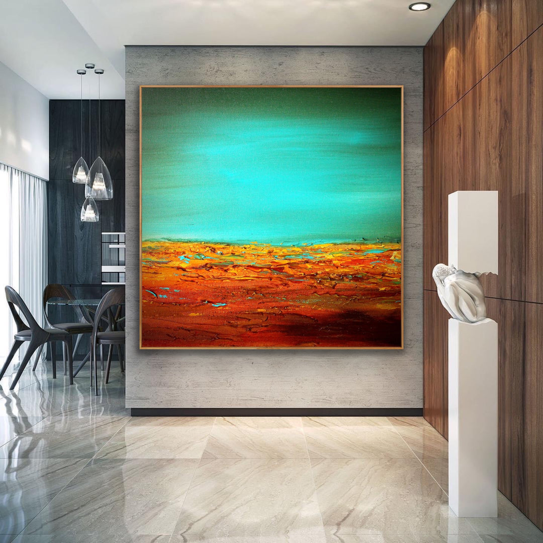 Bright waves  - Original Contemporary Modern Abstract Paintings by Preethi Arts