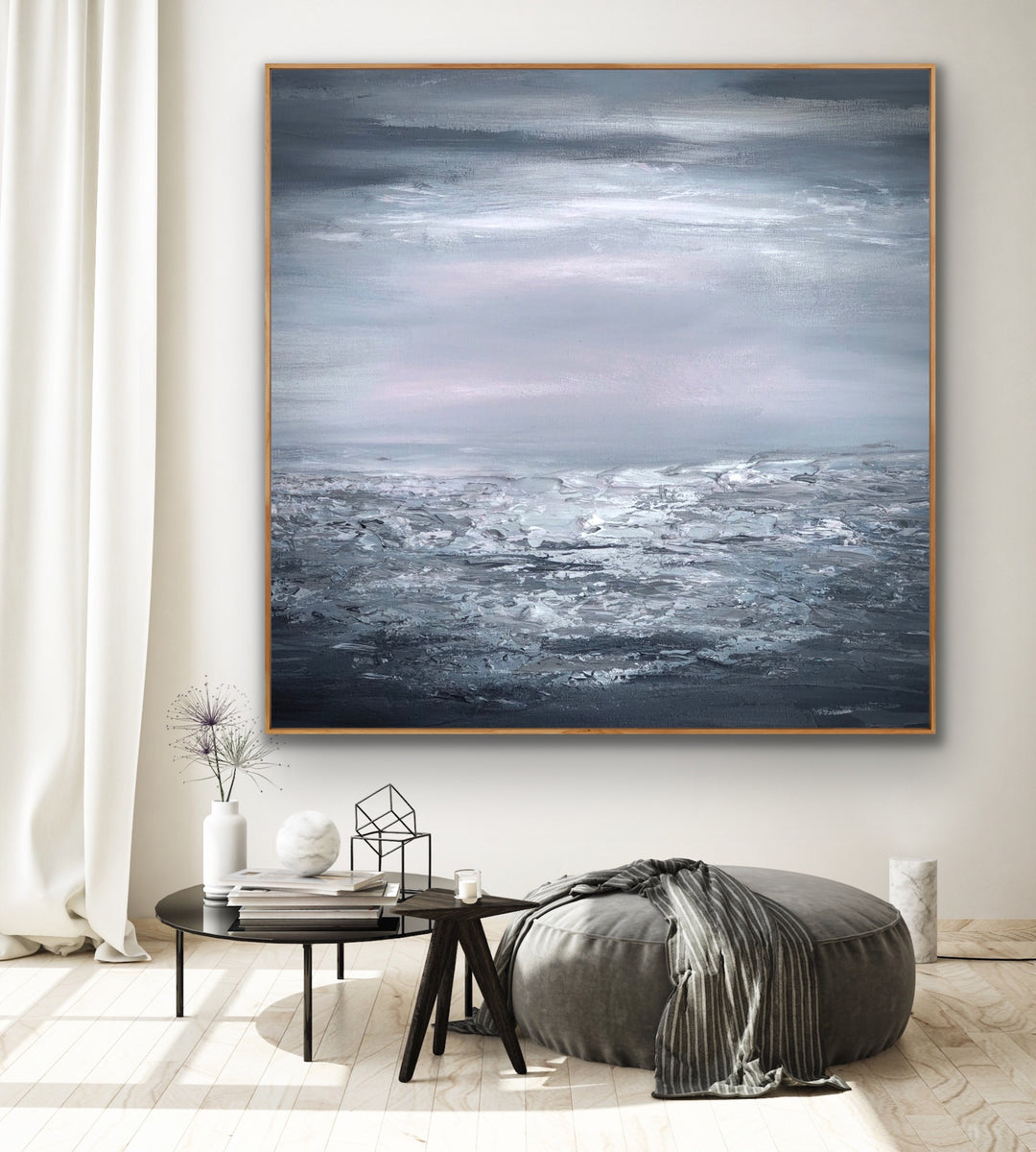 Stormy night - Custom Art - Original Contemporary Modern Abstract Paintings by Preethi Arts