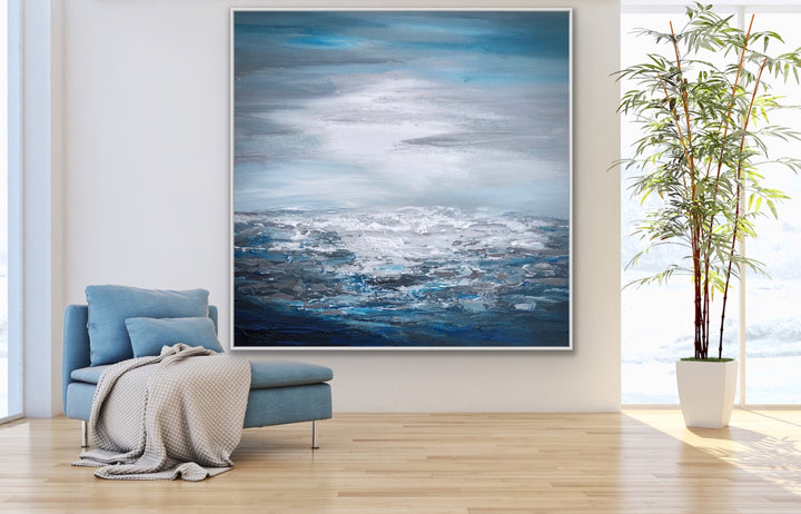 Cloudy sky - Custom Art - Original Contemporary Modern Abstract Paintings by Preethi Arts
