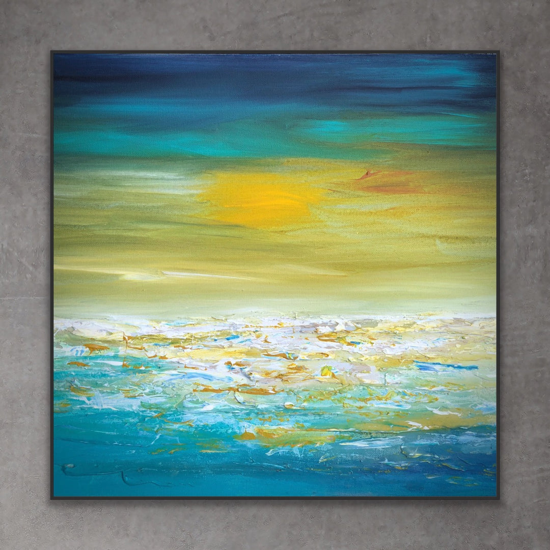 Beautiful day - Custom Art - Original Contemporary Modern Abstract Paintings by Preethi Arts