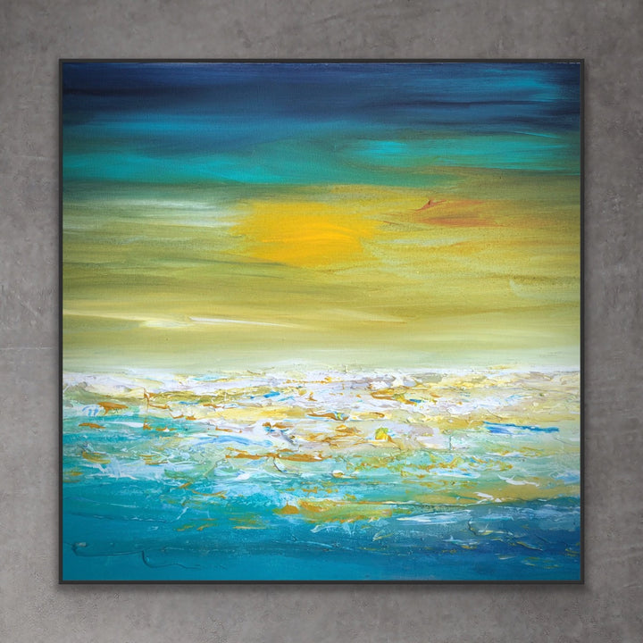 Beautiful day - Custom Art - Original Contemporary Modern Abstract Paintings by Preethi Arts