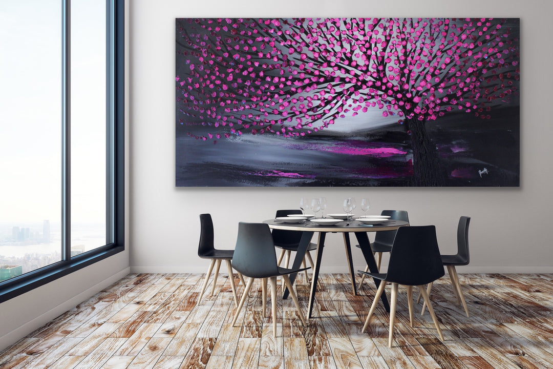 purity tree abstract art  - Original Contemporary Modern Abstract Paintings by Preethi Arts