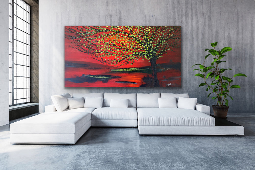 summer - Custom Art - Original Contemporary Modern Abstract Paintings by Preethi Arts