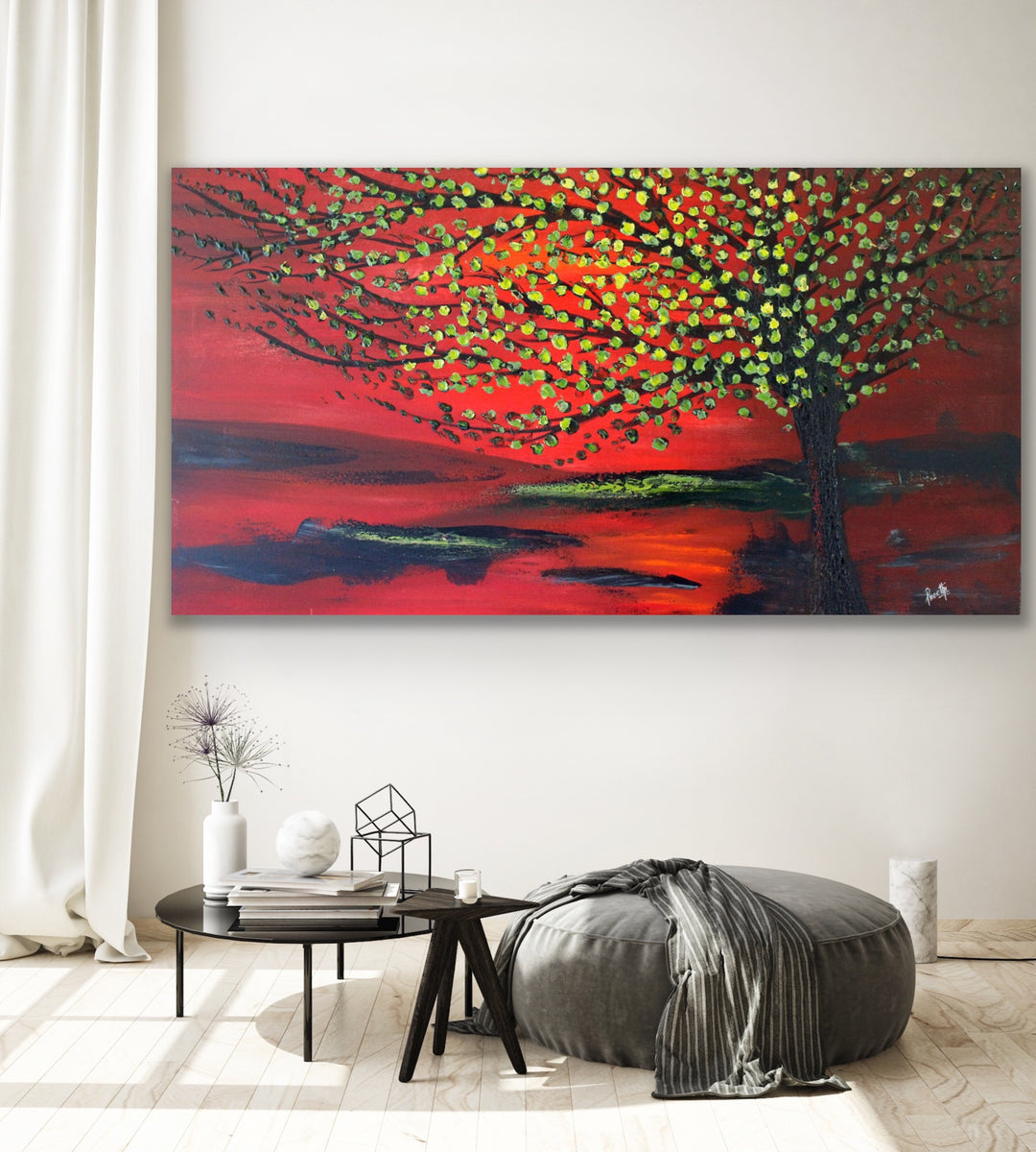 summer  - Original Contemporary Modern Abstract Paintings by Preethi Arts