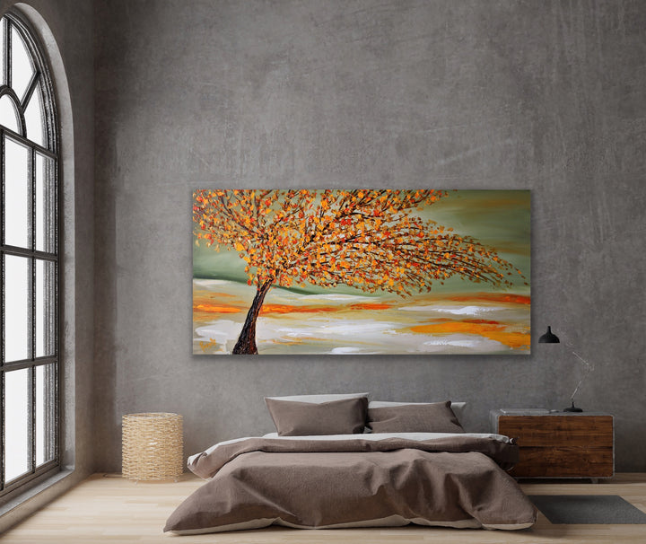 happy tree 3d art - Custom Art - Original Contemporary Modern Abstract Paintings by Preethi Arts