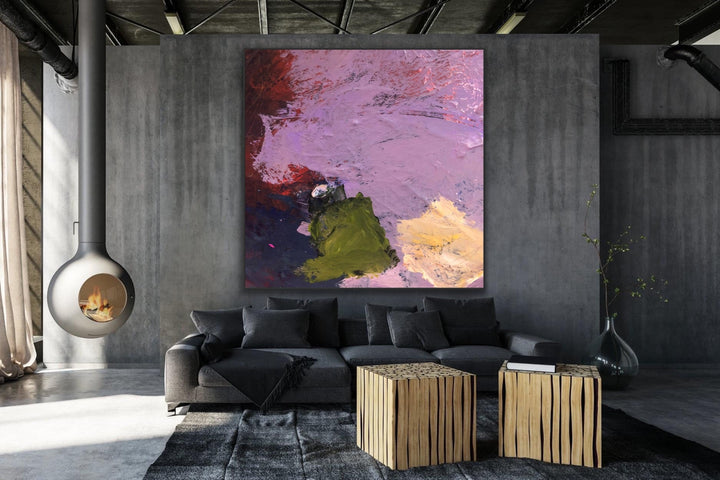 Blush- Custom Art - Original Contemporary Modern Abstract Paintings by Preethi Arts