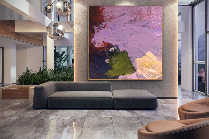 Blush- Custom Art - Original Contemporary Modern Abstract Paintings by Preethi Arts