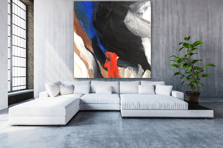 Movement - Custom Art - Original Contemporary Modern Abstract Paintings by Preethi Arts