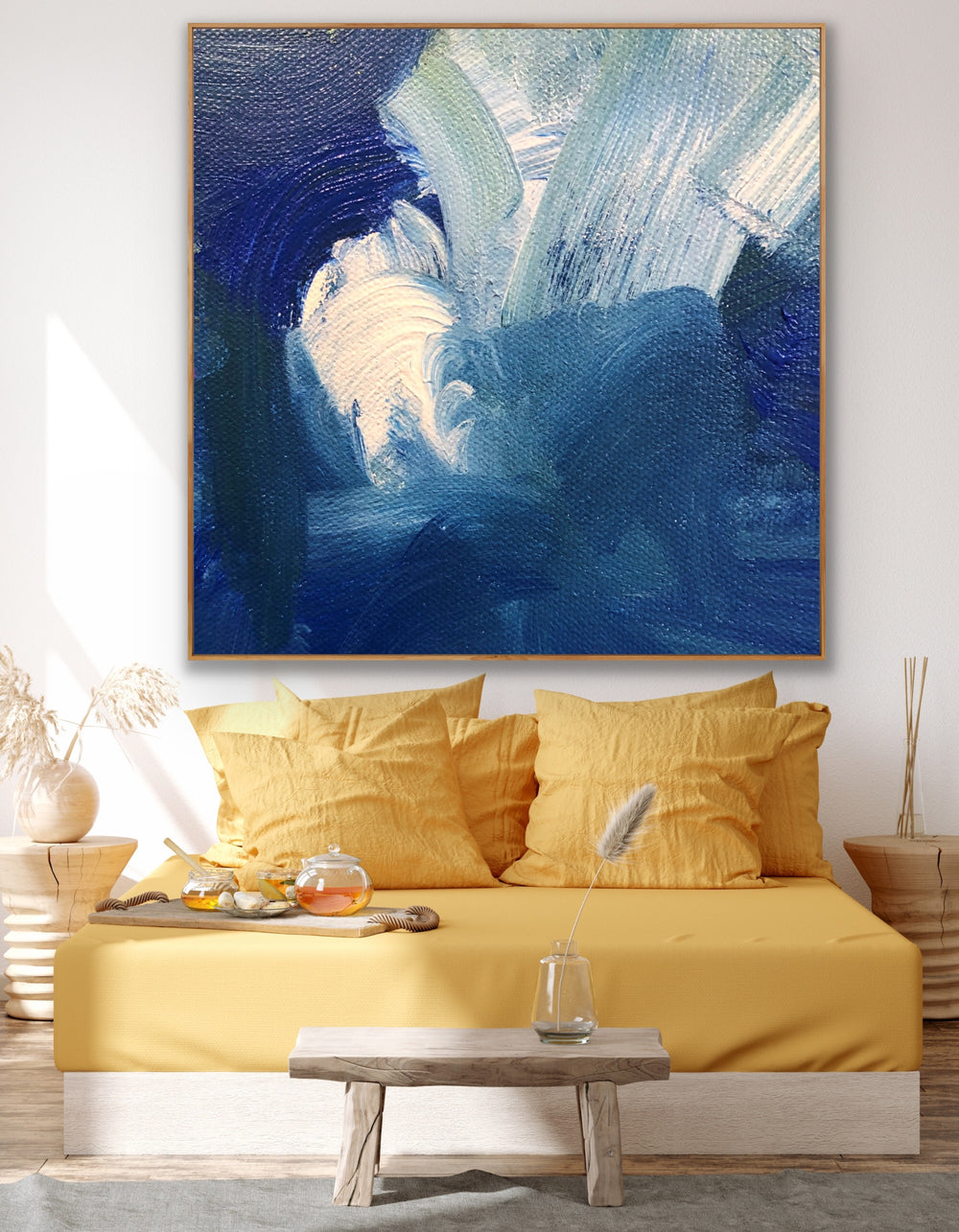 Moon Light- Custom Art - Original Contemporary Modern Abstract Paintings by Preethi Arts