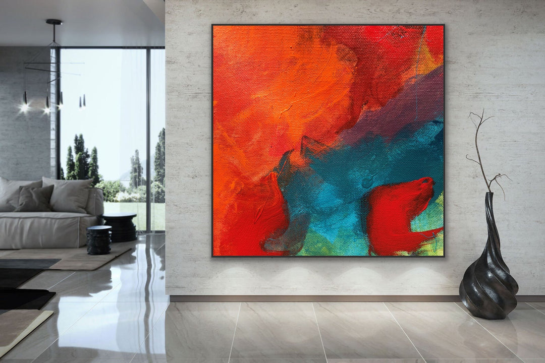 Romance- Custom Art - Original Contemporary Modern Abstract Paintings by Preethi Arts