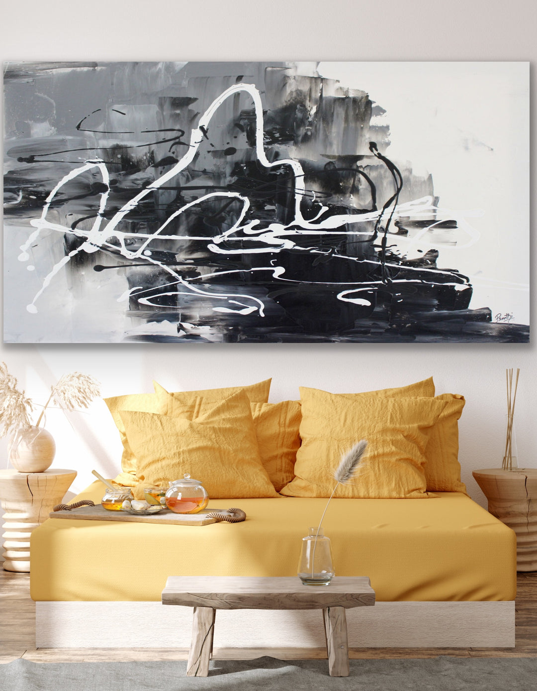 Stronger  - Abstract painting, Minimalist Art, Framed painting, Wall Art, Wall Decor, Large painting, Local Artist