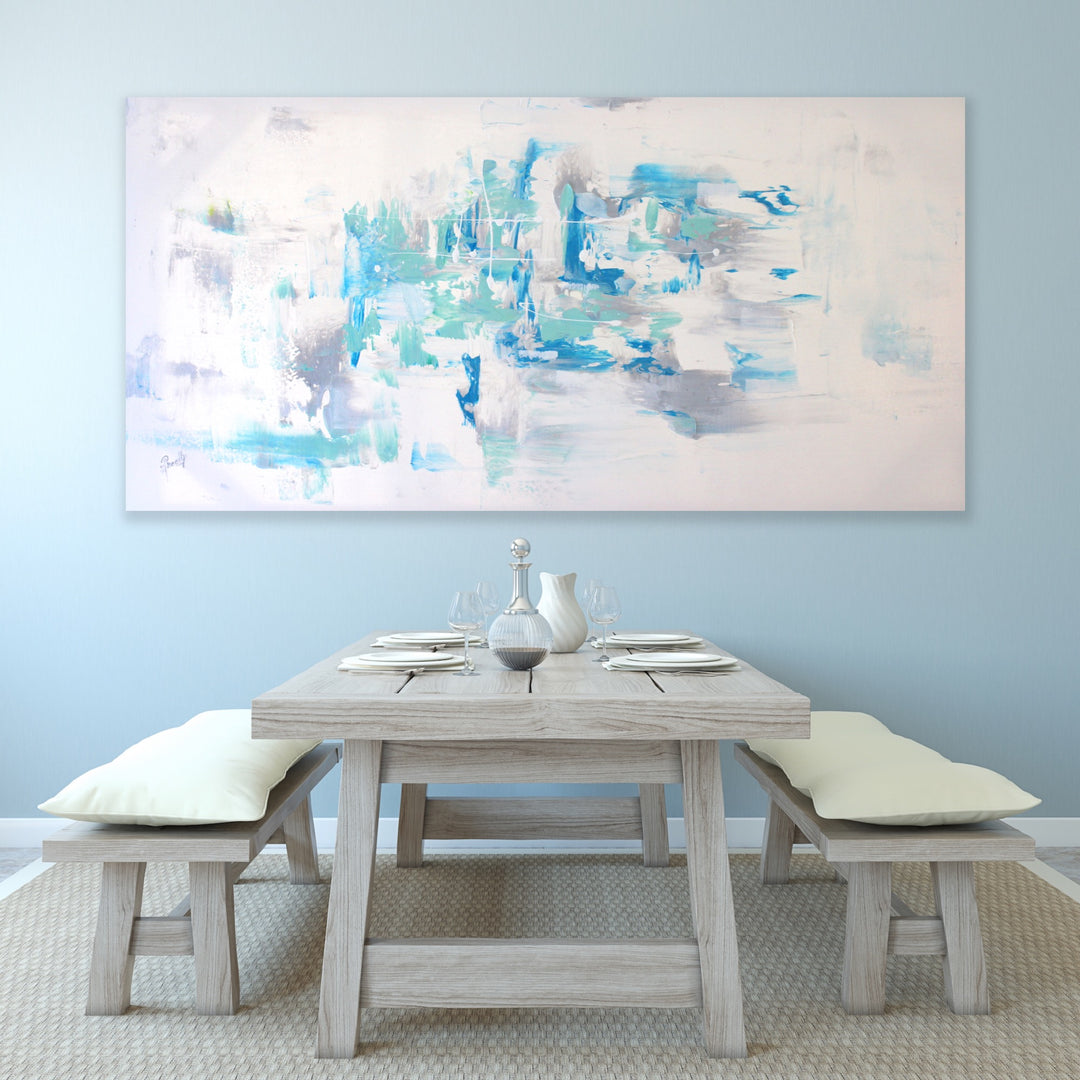 Bayside - Custom Art - Abstract painting, Minimalist Art, Framed painting, Wall Art, Wall Decor, Large painting, Local Artist