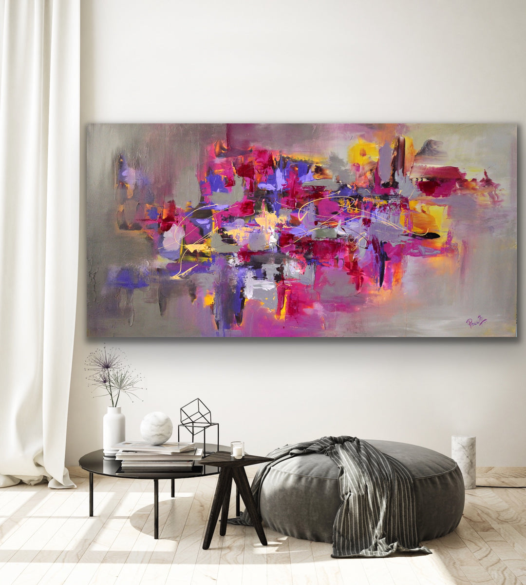 Topaz - Custom Art - Abstract painting, Minimalist Art, Framed painting, Wall Art, Wall Decor, Large painting, Local Artist