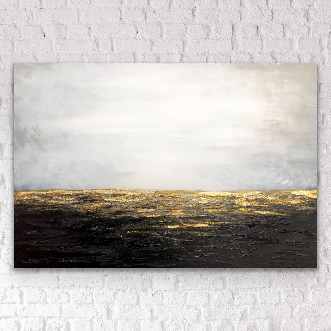 Sea Shine - Custom Art - Coastal art, seascape painting, Abstract painting, Minimalist Art, Framed painting, Wall Art, Modern Wall Decor, Large painting, Local Artist