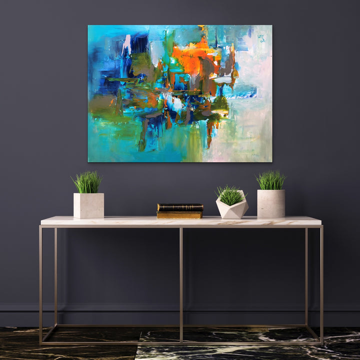 Virtual - 40x30 - Original Contemporary Modern Abstract Paintings by Preethi Arts
