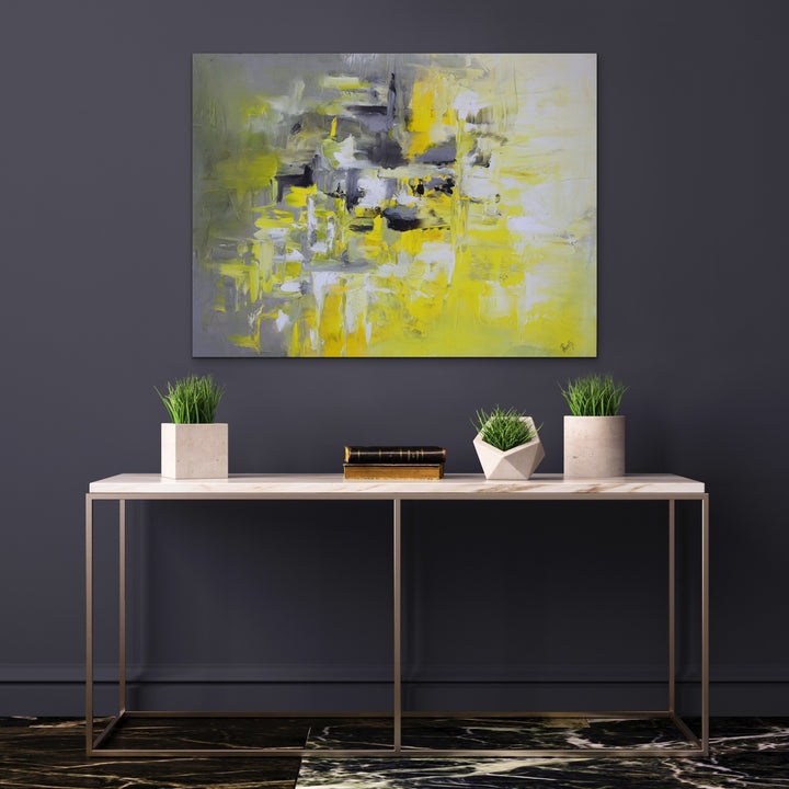 Lemonade - 30x40 - Abstract painting, Modern Art, Wall art, Canvas painting, Framed art, Minimalist art