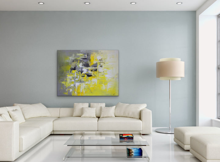 Lemonade - 30x40 - Abstract painting, Modern Art, Wall art, Canvas painting, Framed art, Minimalist art