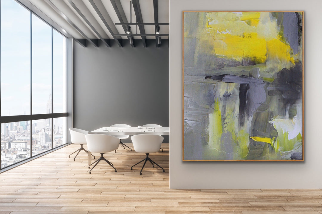 Lounge  - Abstract painting, Minimalist Art, Framed painting, Wall Art, Wall Decor, Large painting, Local Artist