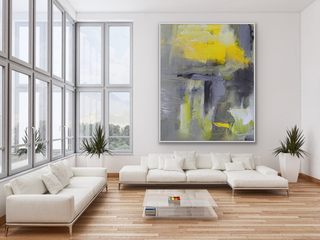 Lounge - Custom Art - Abstract painting, Minimalist Art, Framed painting, Wall Art, Wall Decor, Large painting, Local Artist