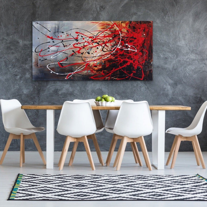 Outstanding - 24x48 - Abstract painting, Modern Art, Wall art, Canvas painting, Framed art, Minimalist art