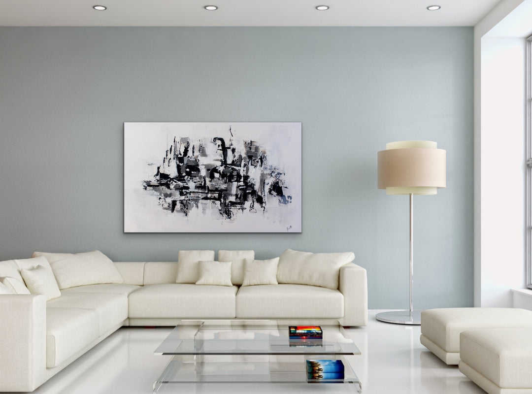 Carefree - 30x48 - Abstract painting, Modern Art, Wall art, Canvas painting, Framed art, Minimalist art