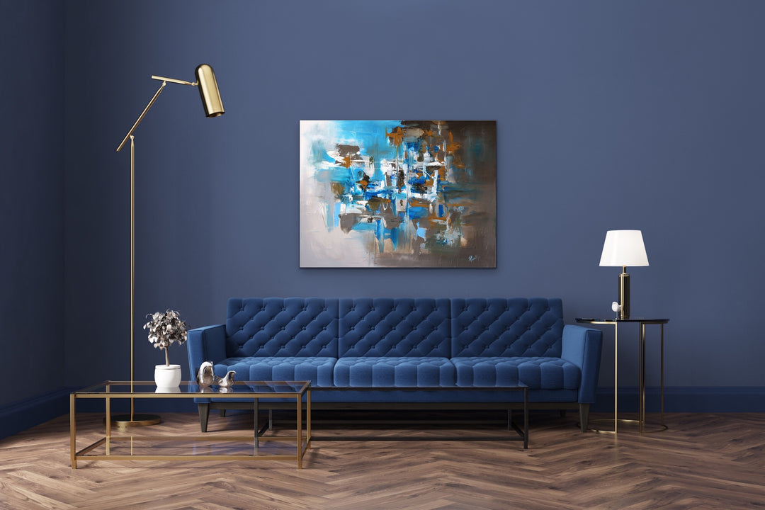 Skyland - 30x40 - Abstract painting, Modern Art, Wall art, Canvas painting, Framed art, Minimalist art