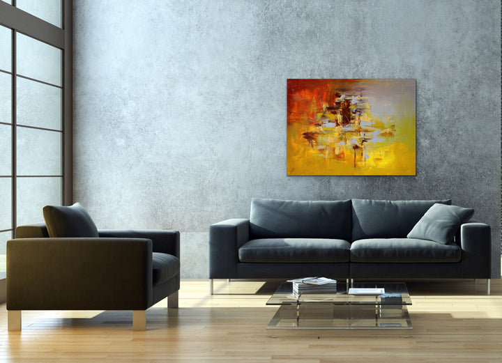 Goldmix - 30x40 - Abstract painting, Modern Art, Wall art, Canvas painting, Framed art, Minimalist art